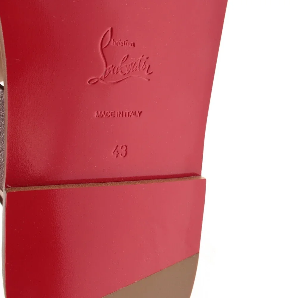 Christian Louboutin NWB Chambeliss Sandals Size 43 (US 10) in Brown Leather
